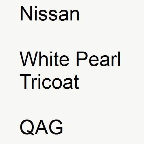 Nissan, White Pearl Tricoat, QAG.